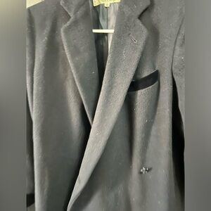 Giorgio Armani Dark Blue Full-Length Winter Coat – Timeless Elegance